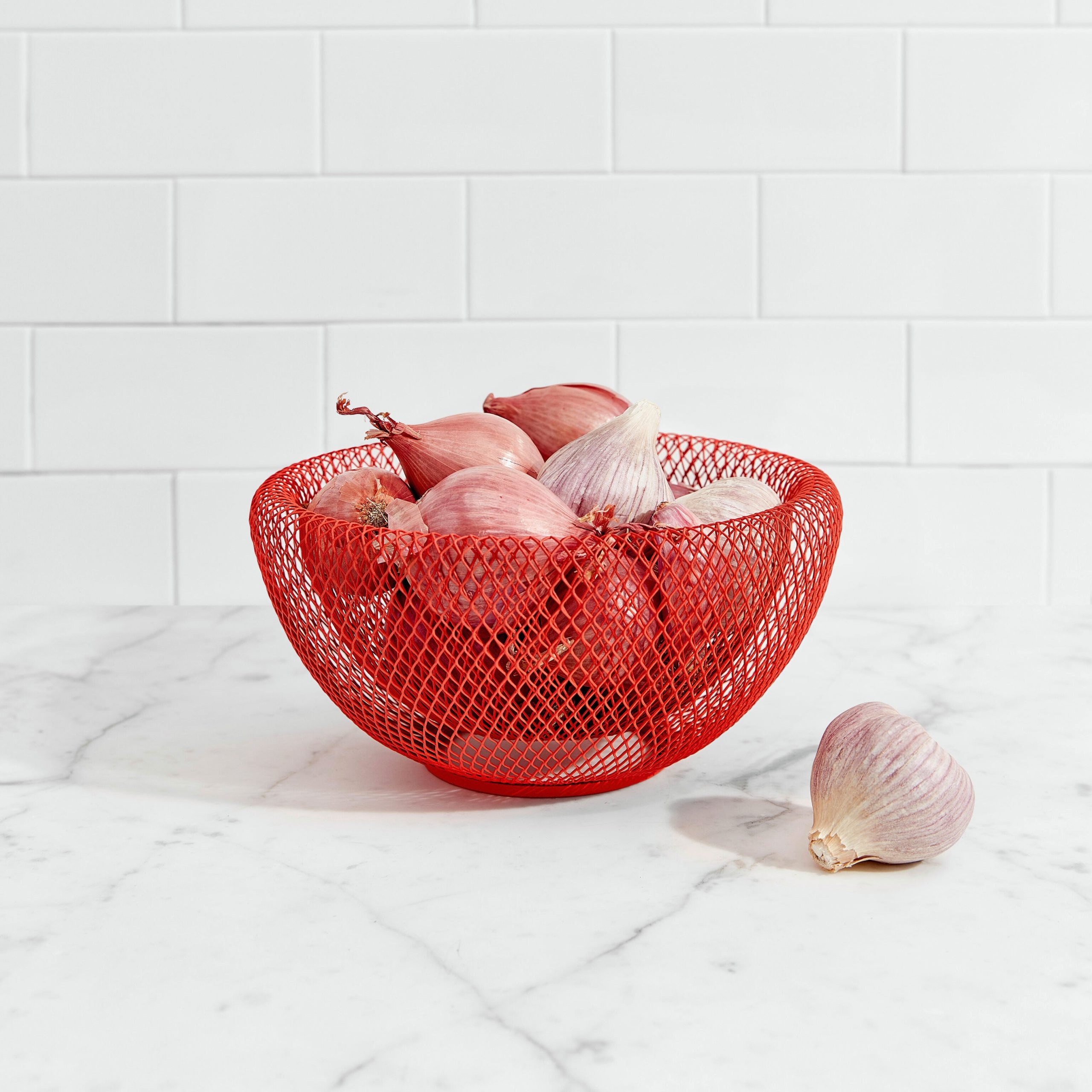 Wire Mesh Bowls - Red - Image 3