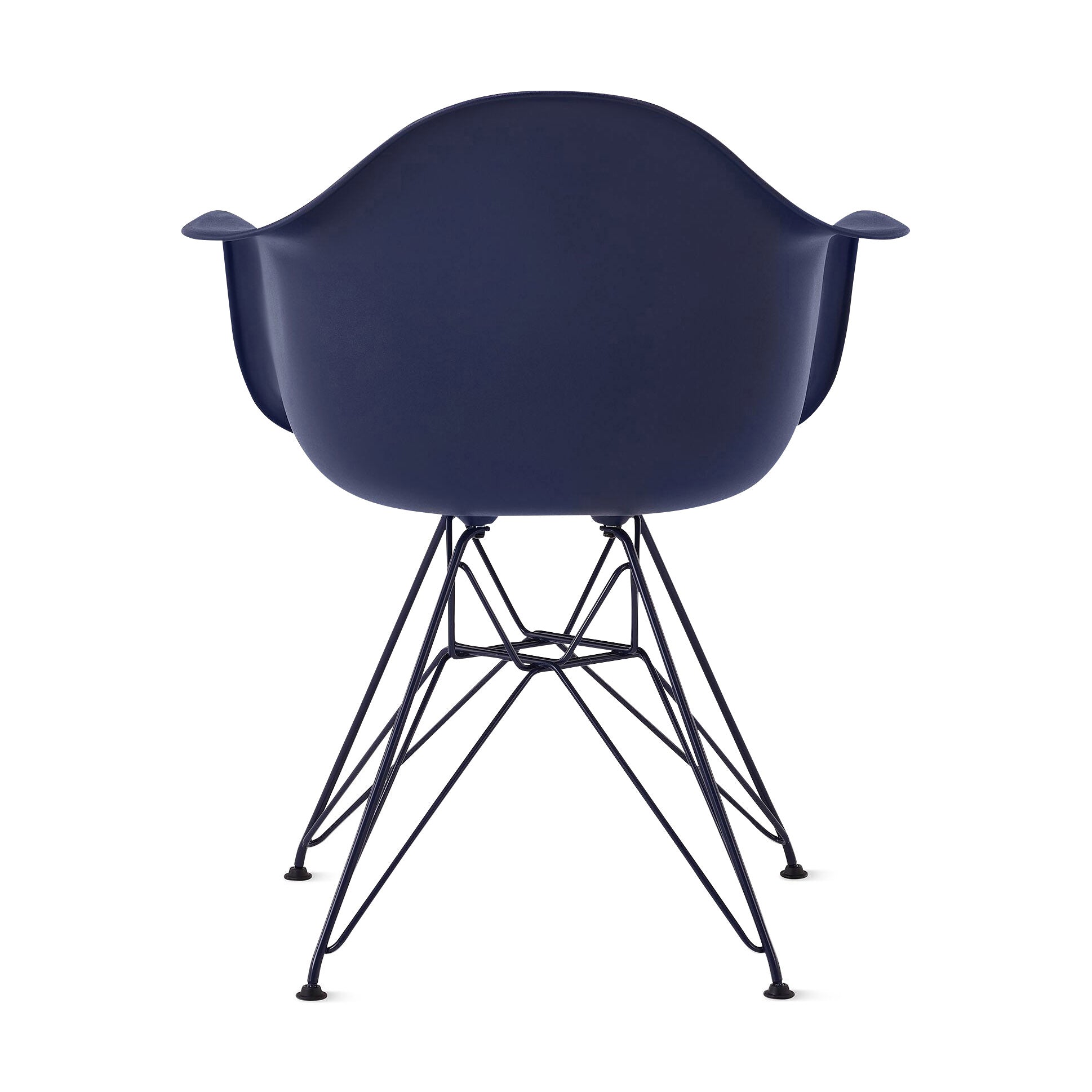 Herman Miller x HAY Eames Molded Recycled Plastic Armchair - Black Blue - Image 6