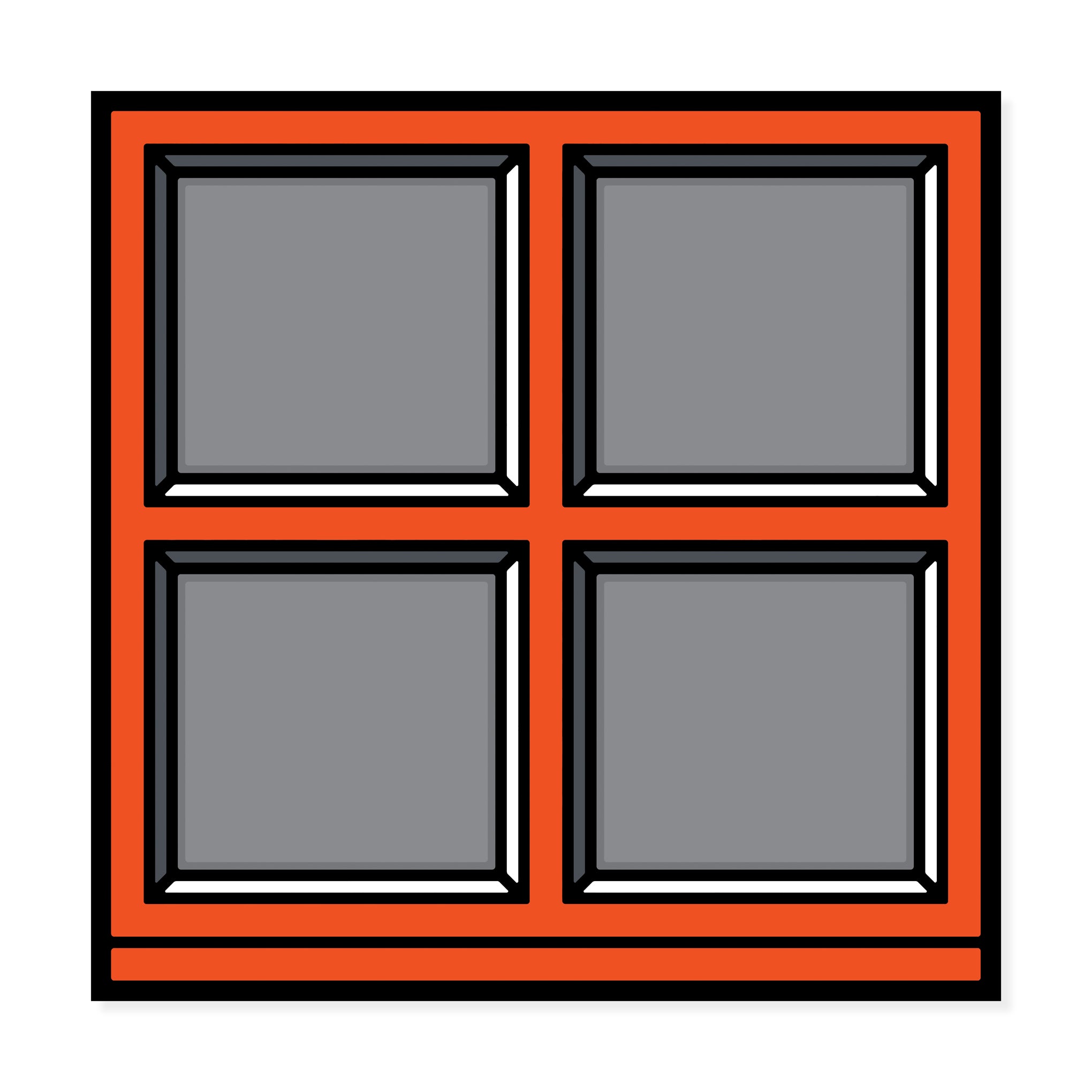 Richard Woods Window 01 Framed Print