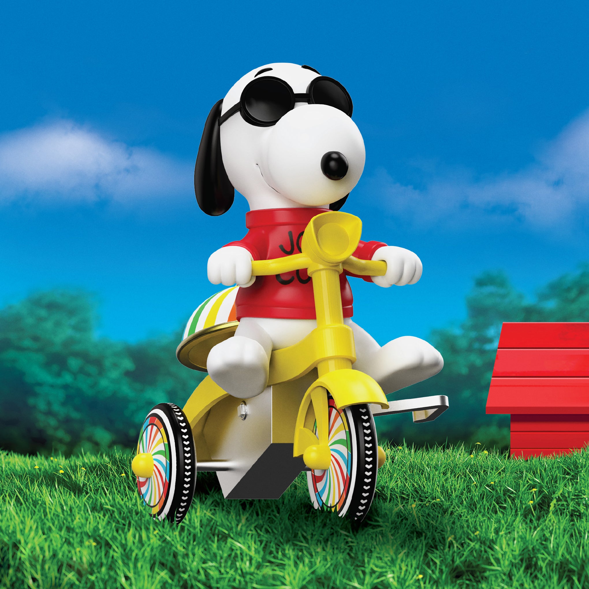 Super7 Snoopy & Peanuts Super Cycle Wind-Up Figure - Joe Cool - Image 2