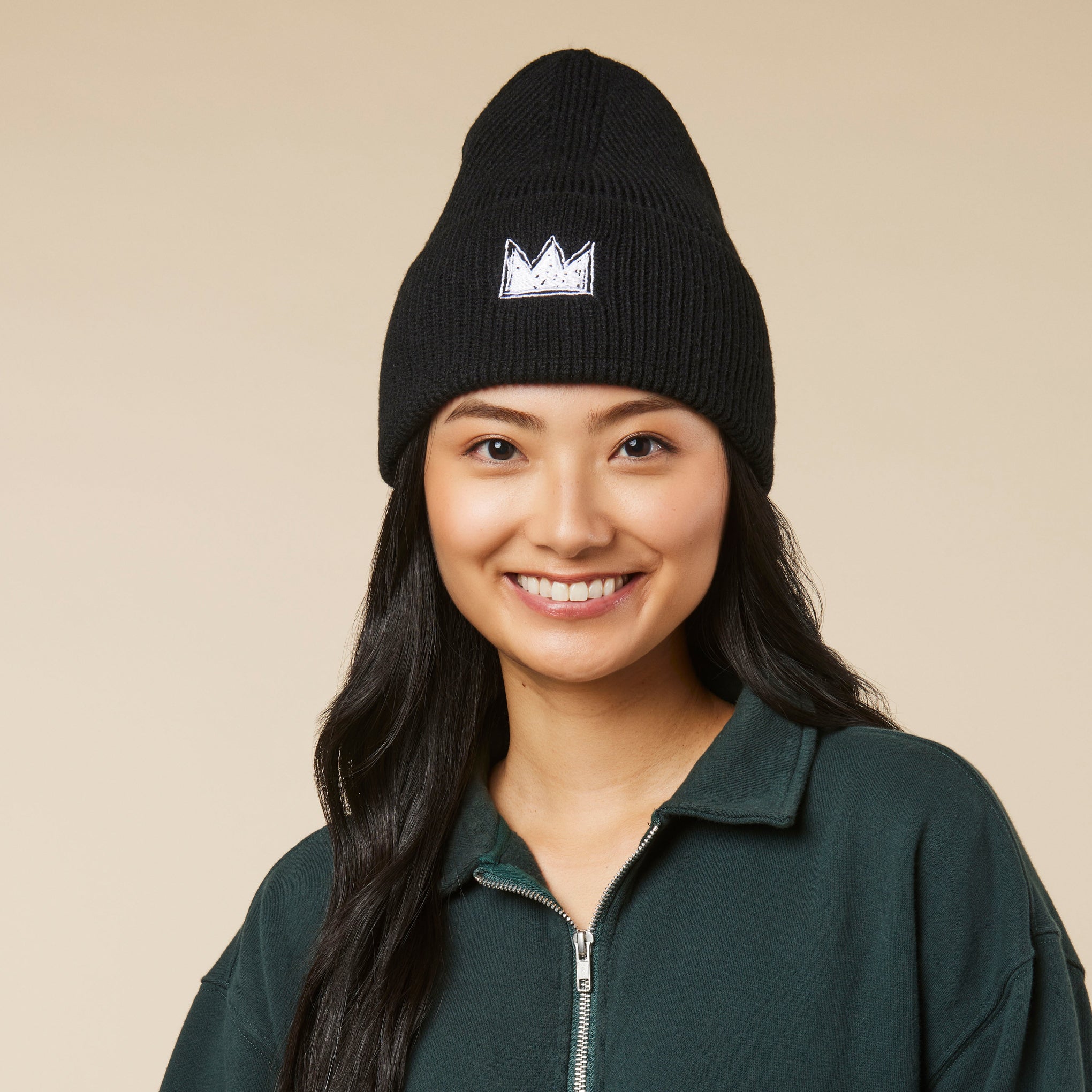 Jean-Michel Basquiat Crown Beanie - Image 2