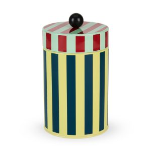 Dusen Dusen Striped Canister - Yellow/ Blue