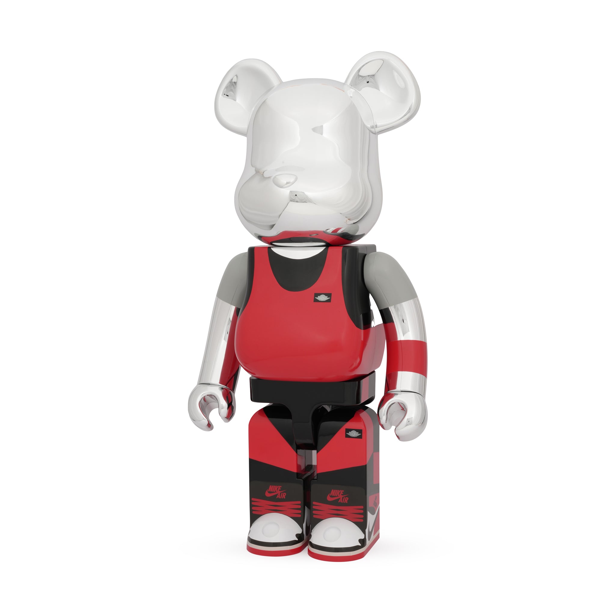 BE@RBRICK Michael Jordan 1985 Air Jordan Collectible Figure - Playground 1985 Silver - Image 2