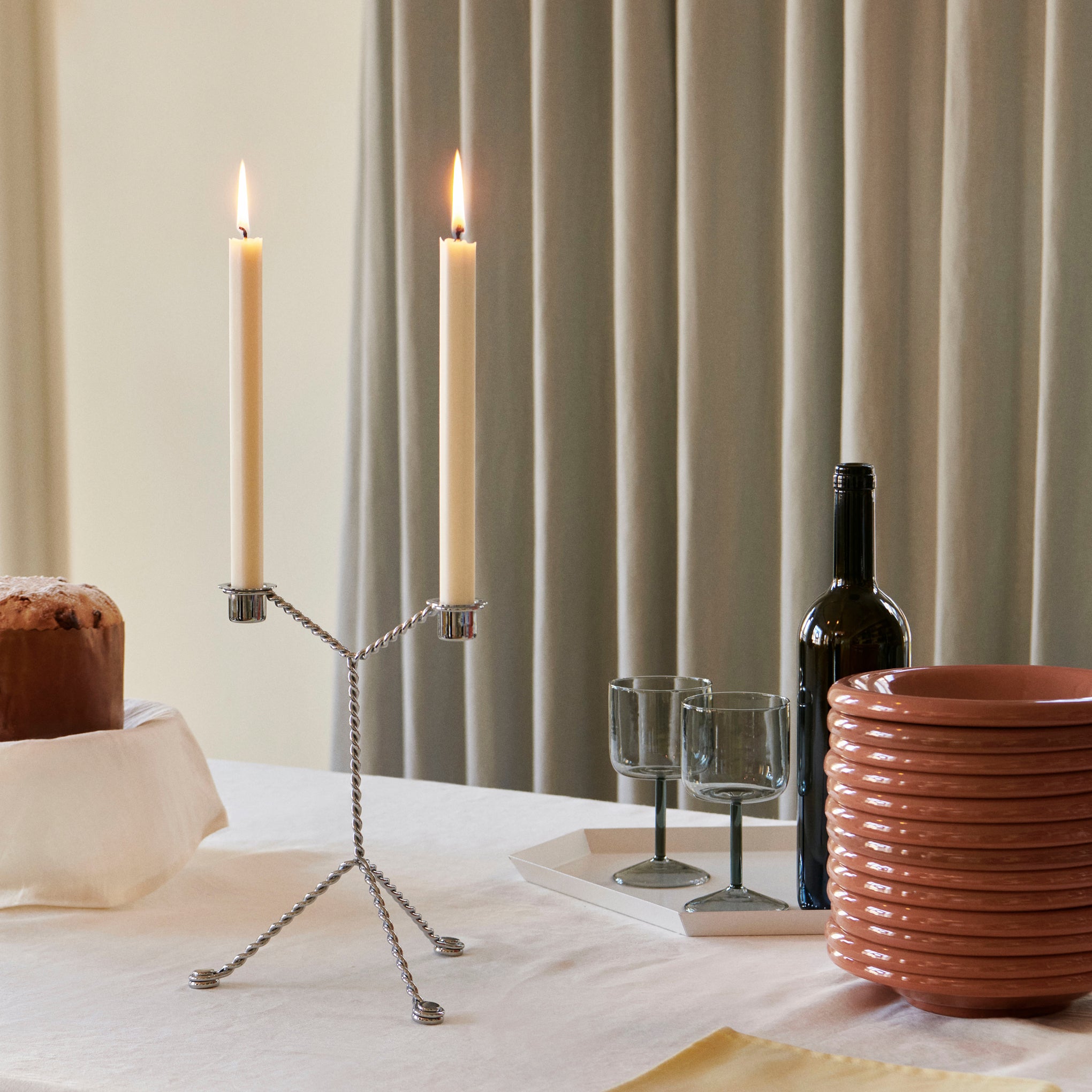 HAY Wire Candle Holder - Mirror - Image 2