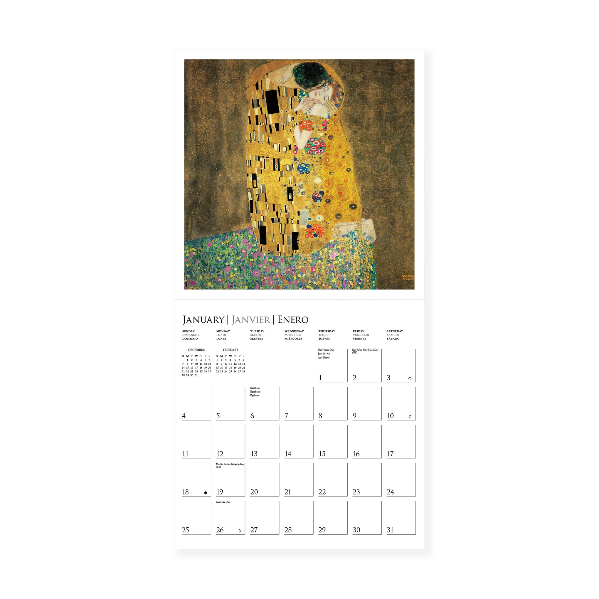 2026 Gustav Klimt Wall Calendar - Image 2