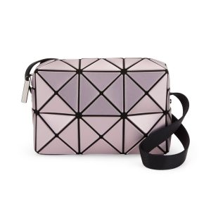 BAO BAO ISSEY MIYAKE Metallic Cuboid Crossbody Bag - Light Pink