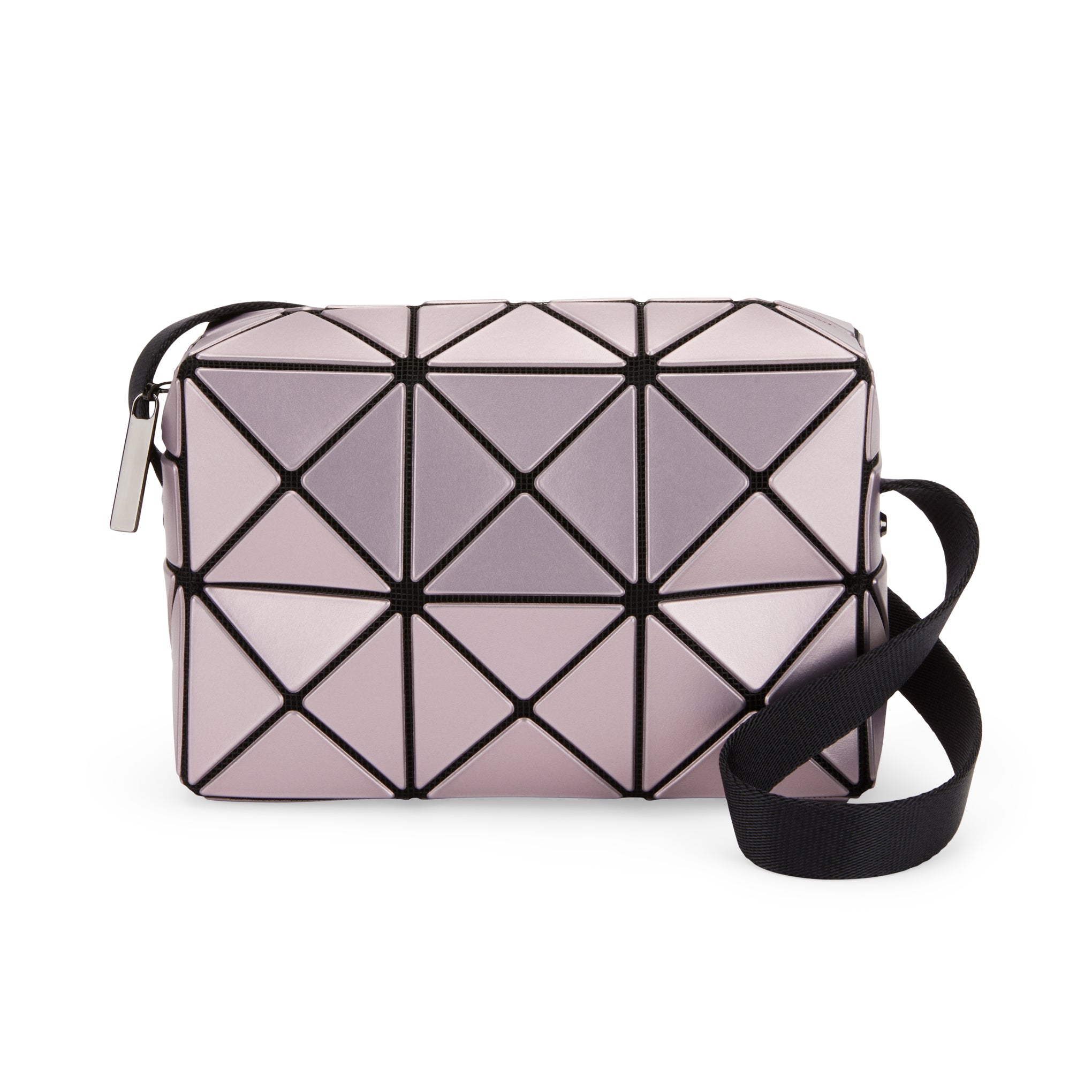 BAO BAO ISSEY MIYAKE Metallic Cuboid Crossbody Bag - Light Pink