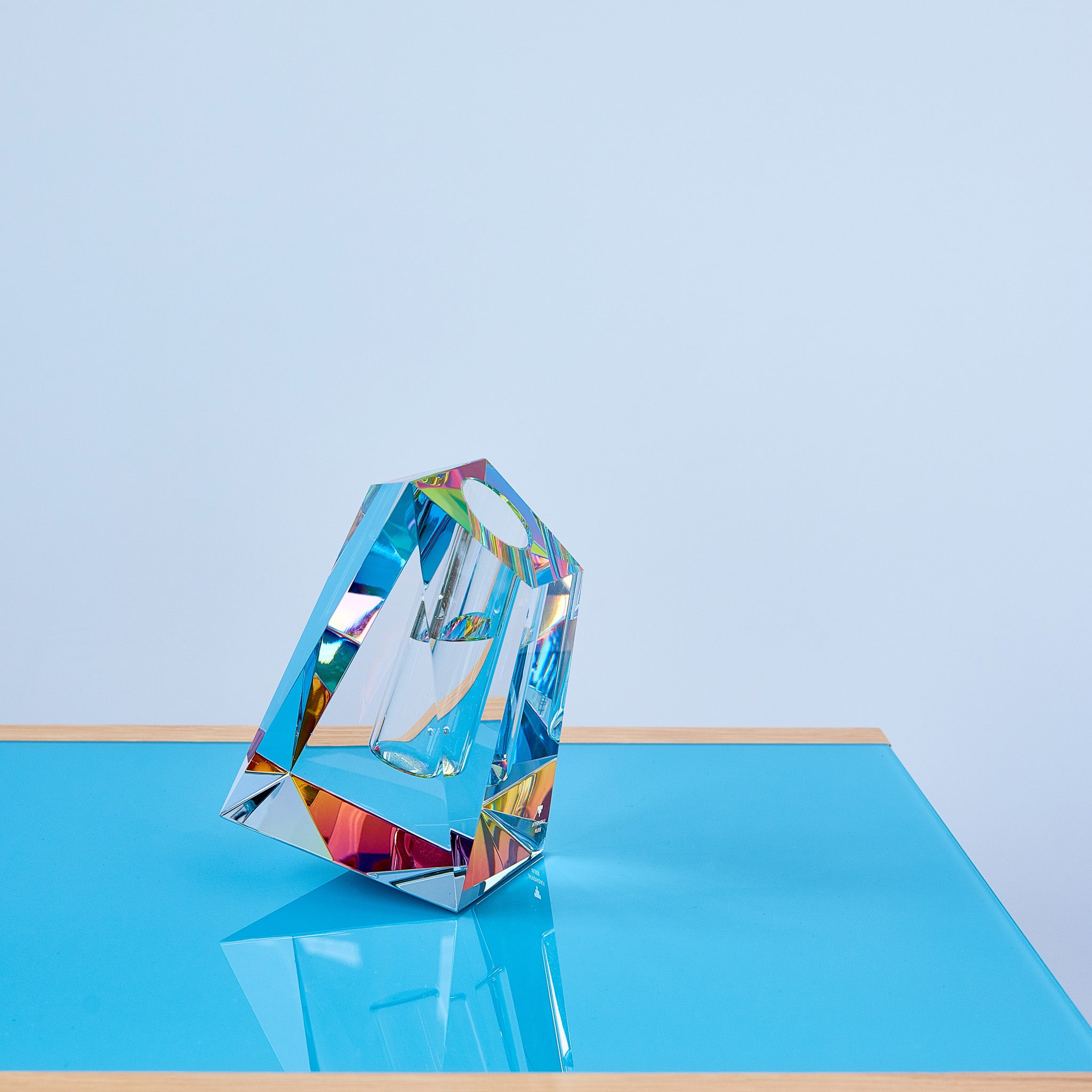 Faceted Crystal Vase - Large - Image 7