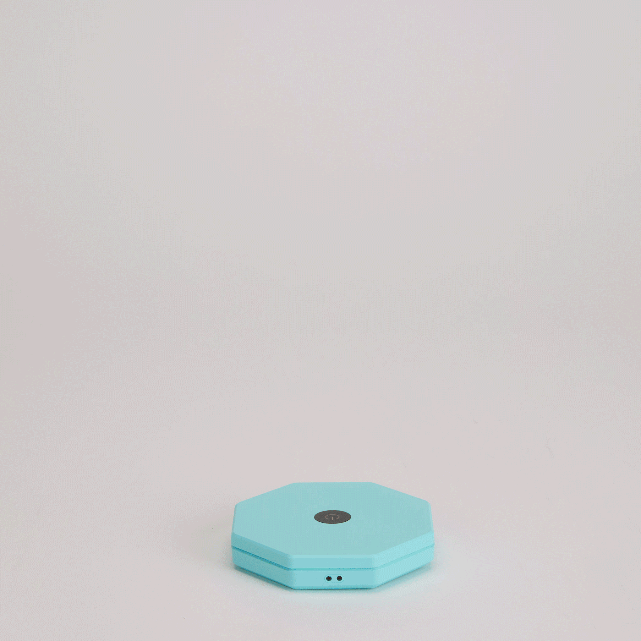 Twist Hexagon Portable Table Lamp - Lagoon Teal - Image 3