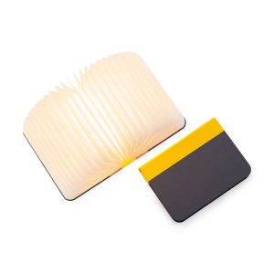Lumio Book Lamp - Yellow/ Gray