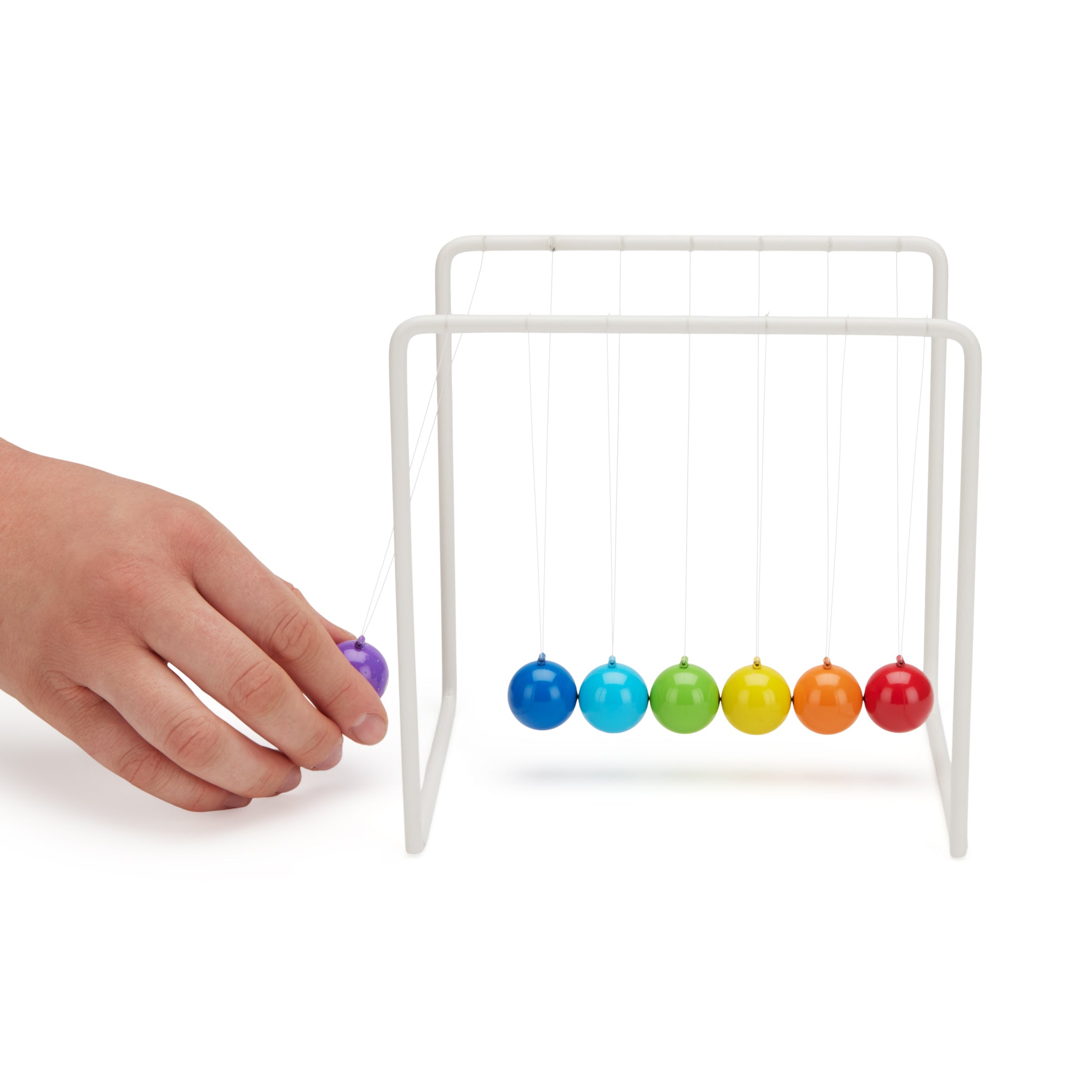 Colorful Newton's Cradle Desktop Toy - Image 3