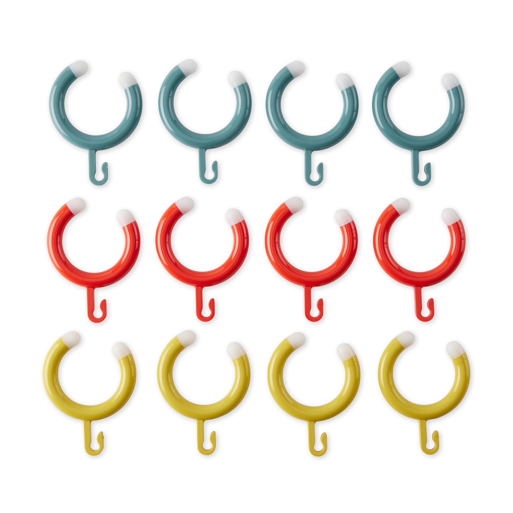 Hewi Shower Curtain Hooks - Set of 12 - Multi