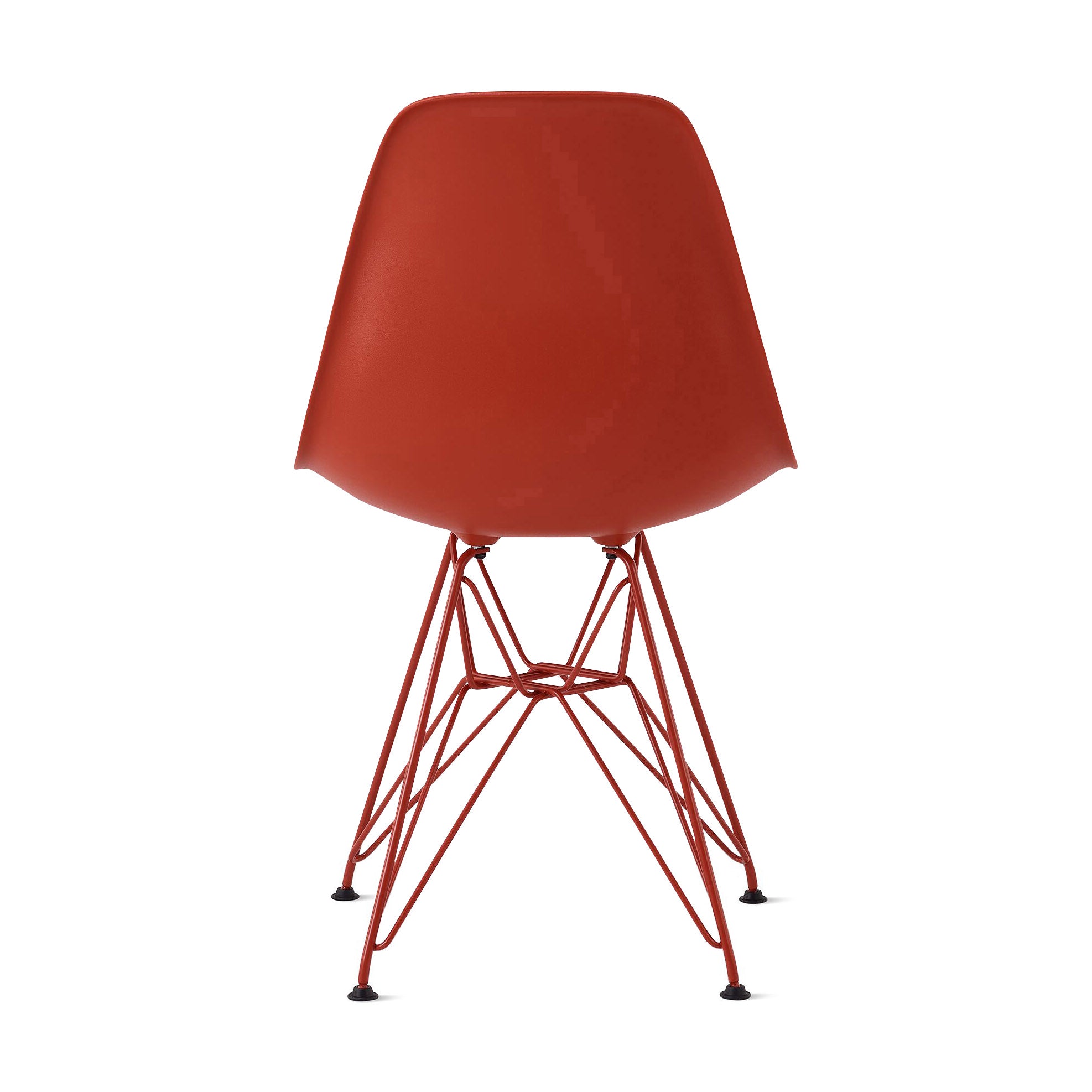 Herman Miller x HAY Eames Molded Recycled Plastic Side Chair - Iron Red - Image 4