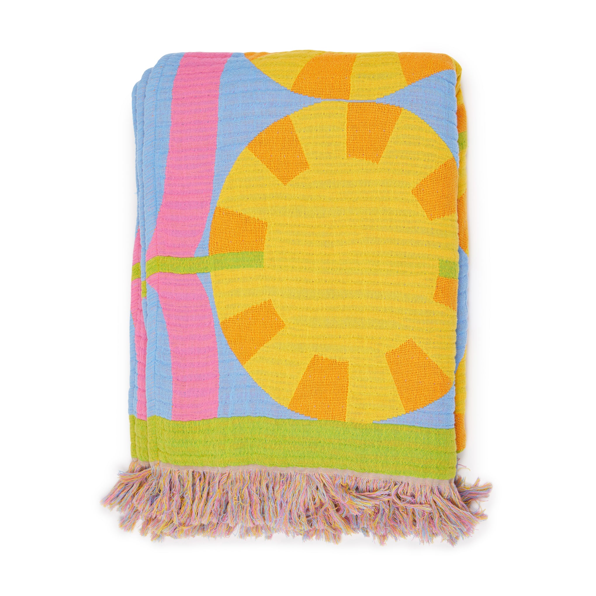 Orun Cotton Throw Blanket by Yinka Ilori - Image 3