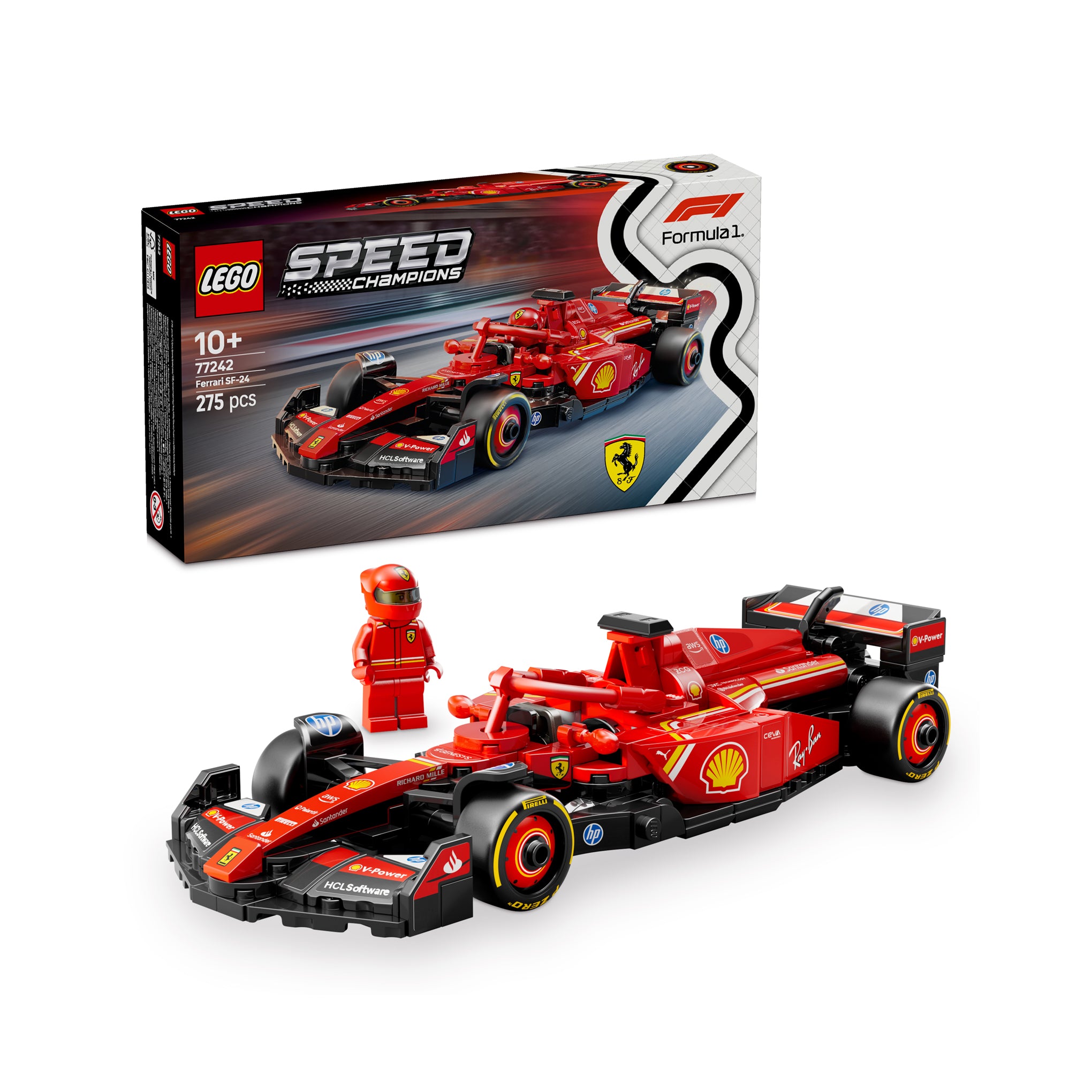 LEGO® Speed Champions Ferrari SF-24 F1® Race Car & Driver