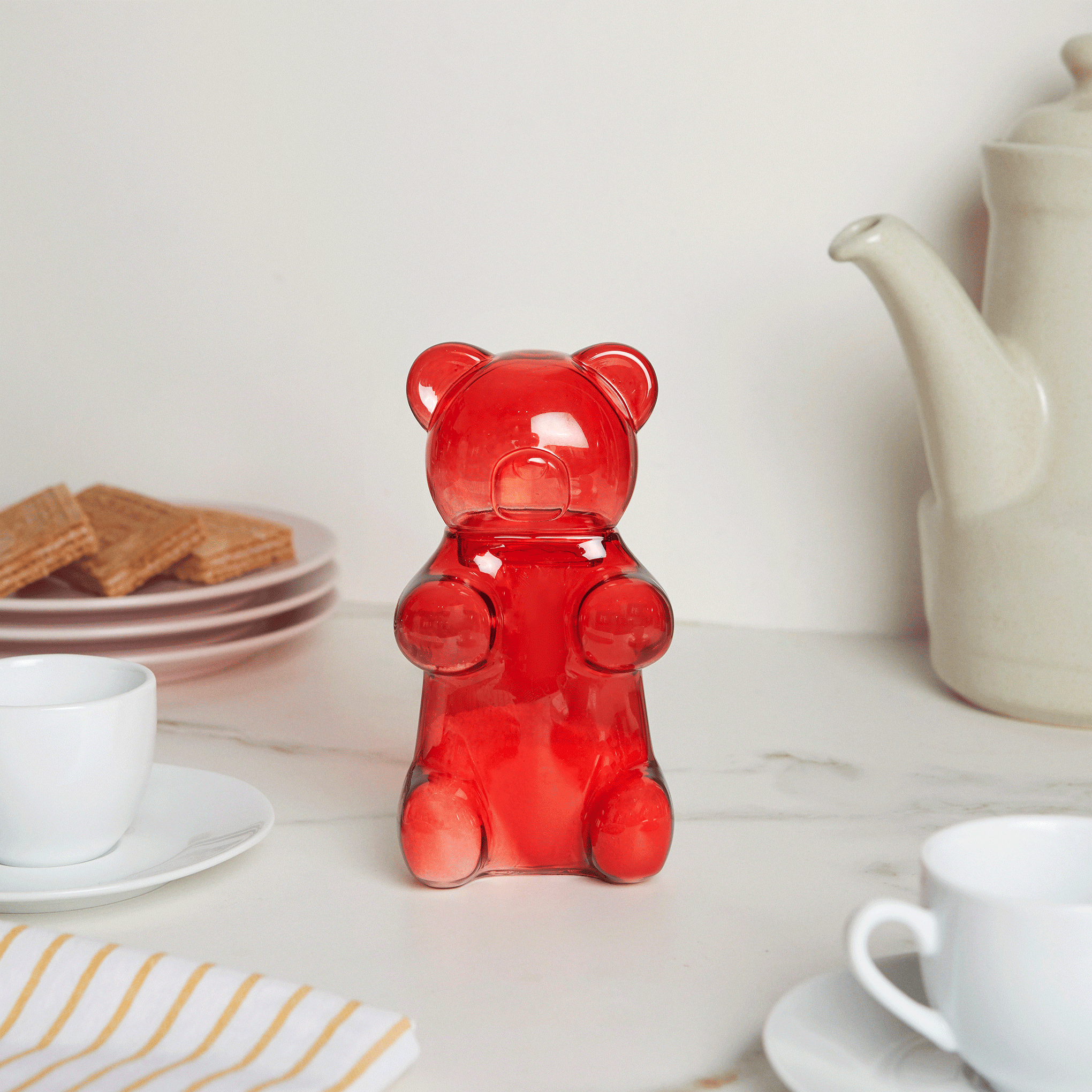 Yummy Bear Glass Sugar Bowl - Image 2