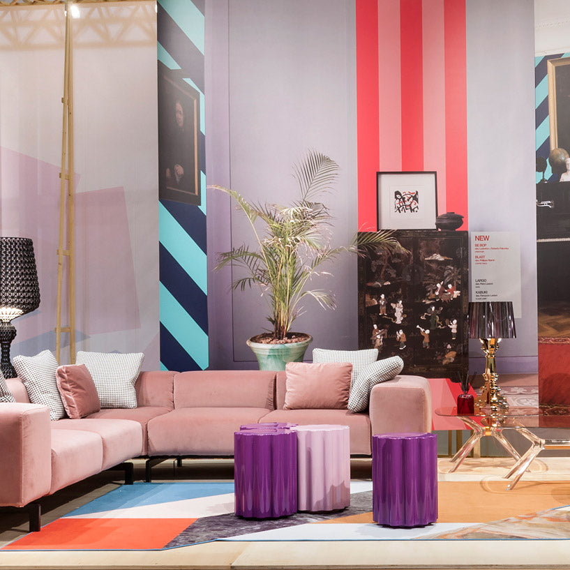 Kartell Colonna Side Table - Violet - Image 3