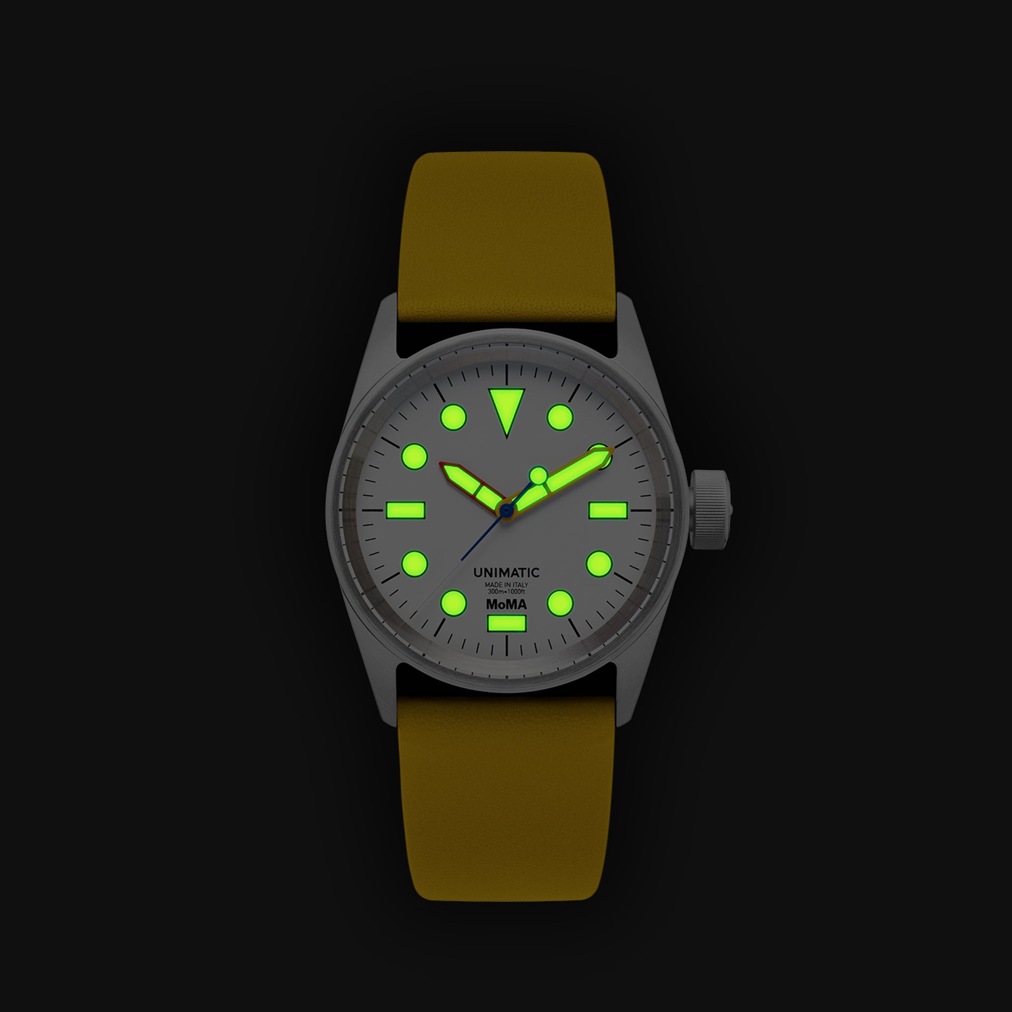 MoMA Unimatic De Stijl Modello Cinque Watch - Yellow - Image 5