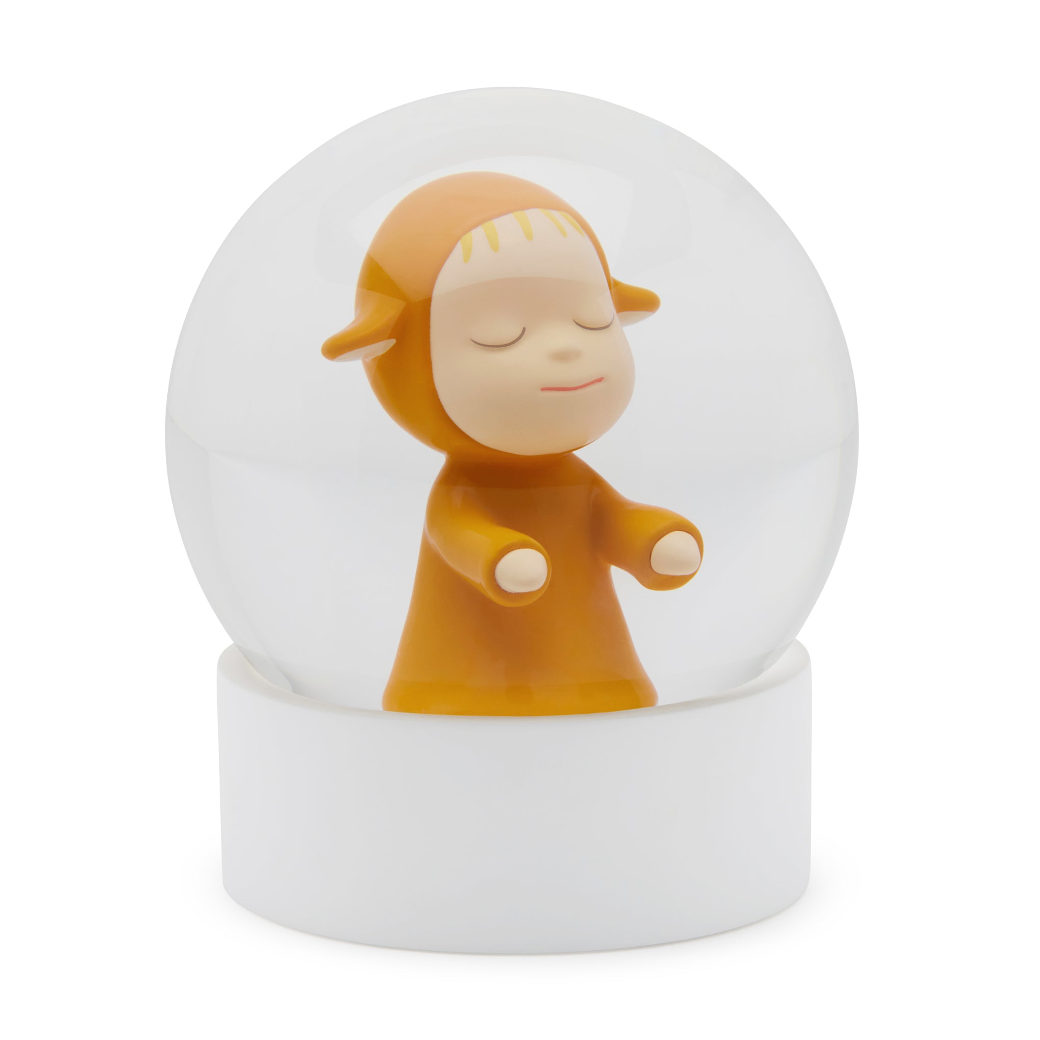 Yoshitomo Nara Little Wanderer Snow Globe - Yellow - Image 4