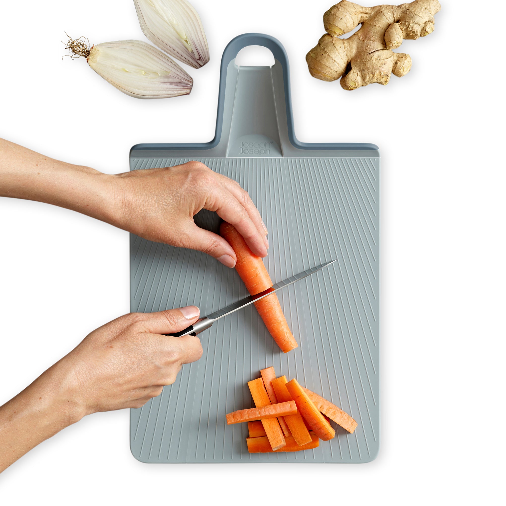 Chop2Pot? Folding Cutting Board - Pale Blue - Image 7