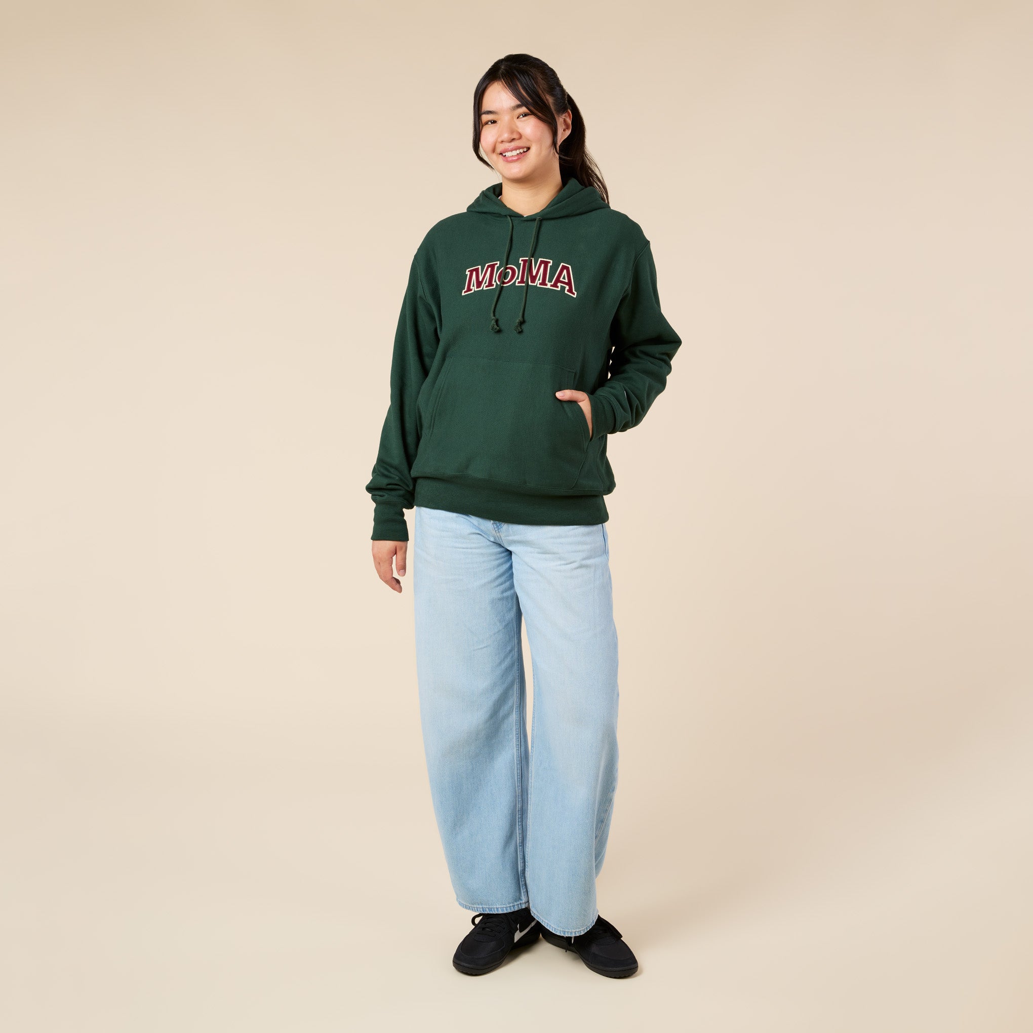 Champion Hoodie - MoMA Edition - Dark Green - Image 2