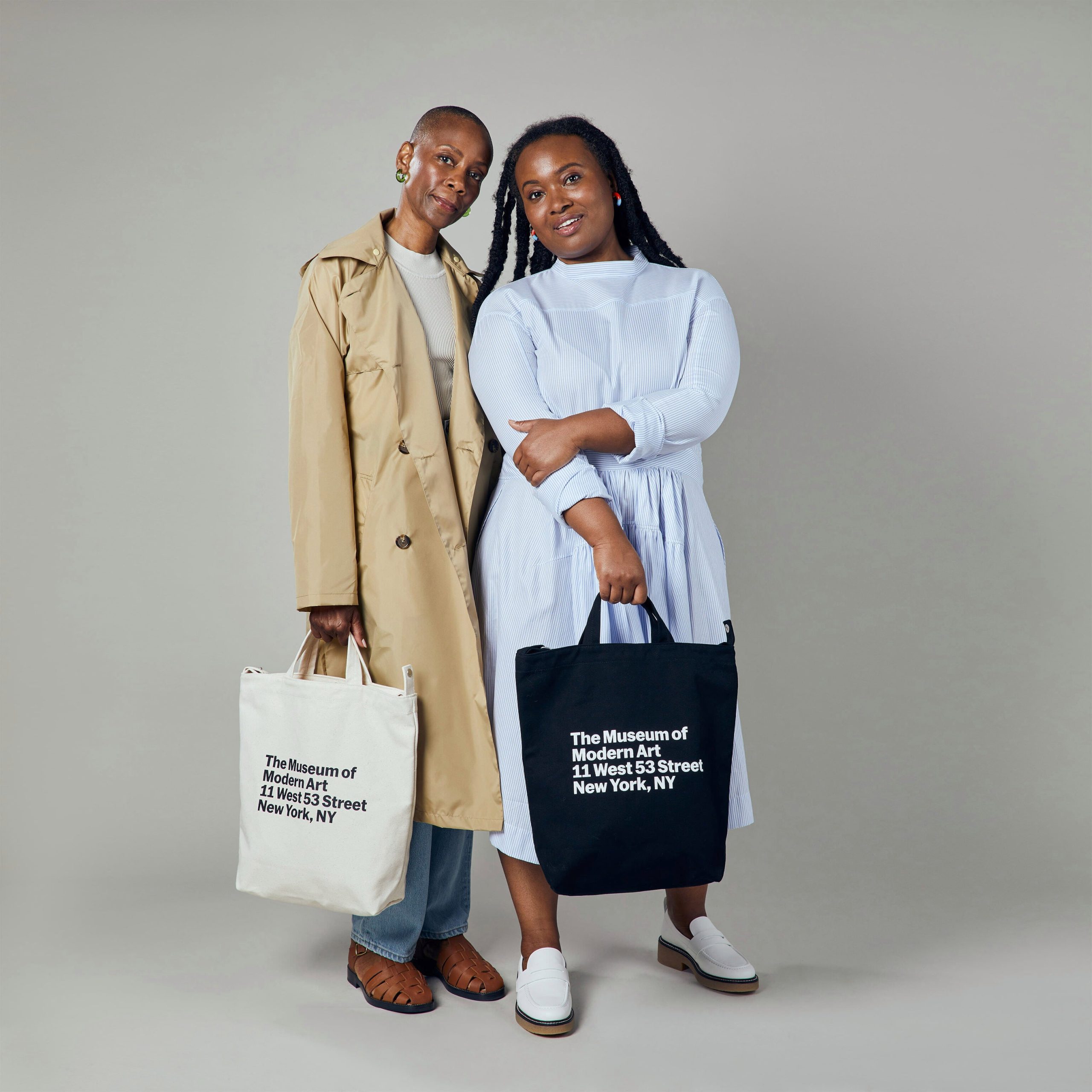 MoMA Baggu Recycled Cotton Duck Bag - Black - Image 6