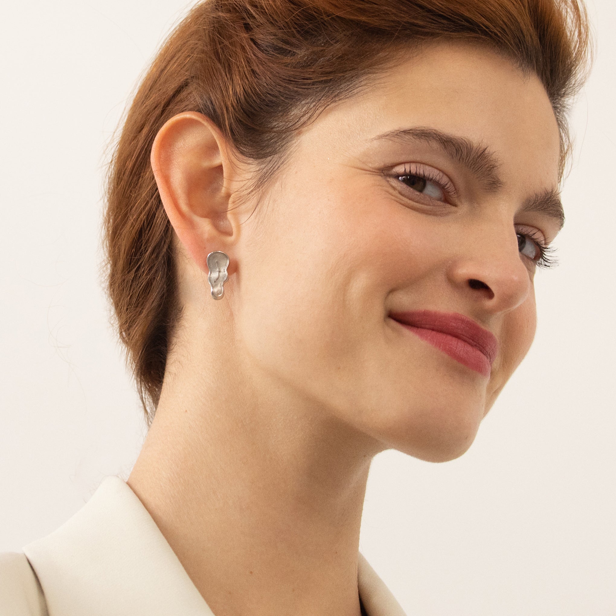 Salvador Dal?? Gold-Plated Melting Clock Post Earrings - Silver - Image 4