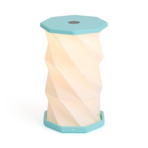 Twist Hexagon Portable Table Lamp - Lagoon Teal