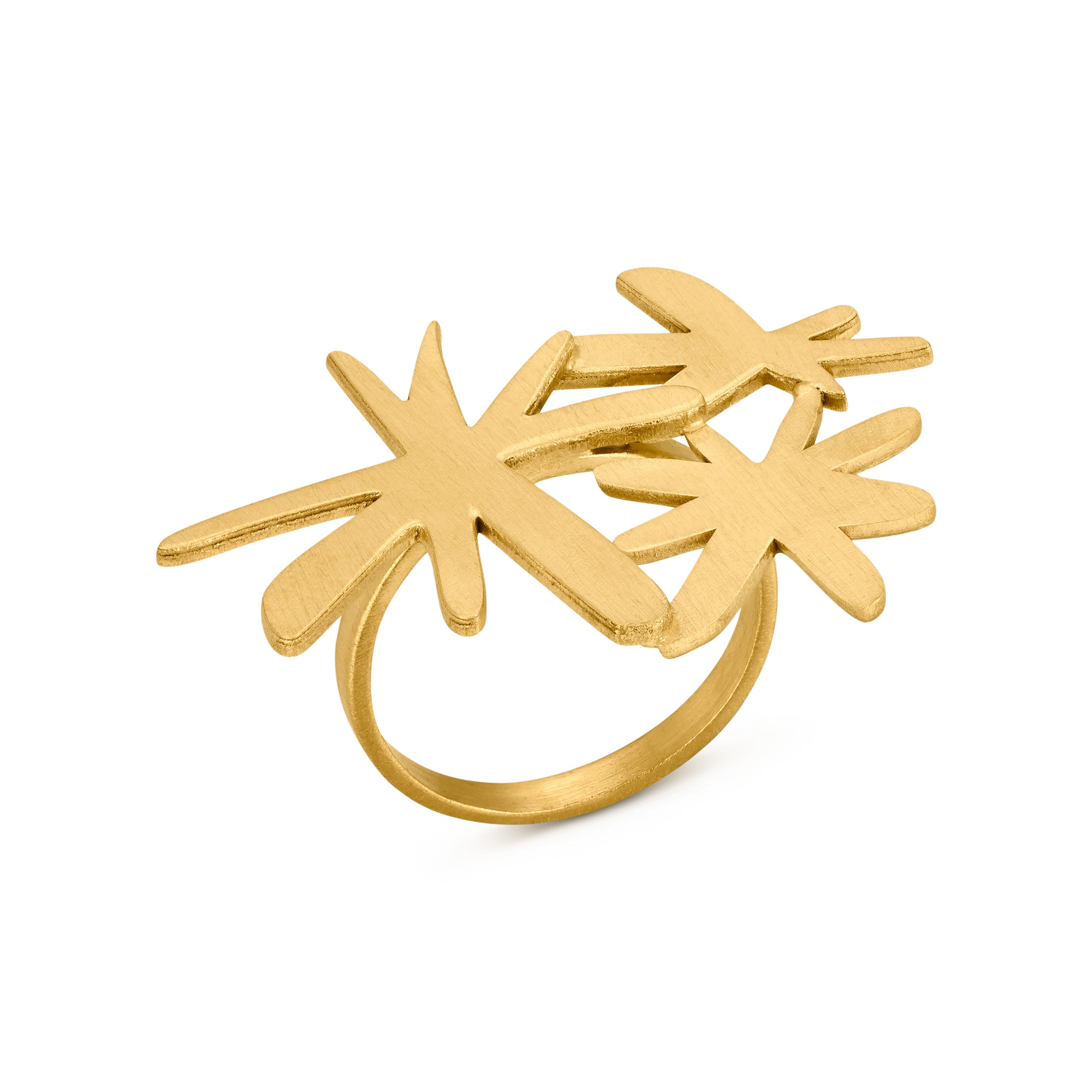 Joan Miró Gold-Plated Starburst Ring - Image 3