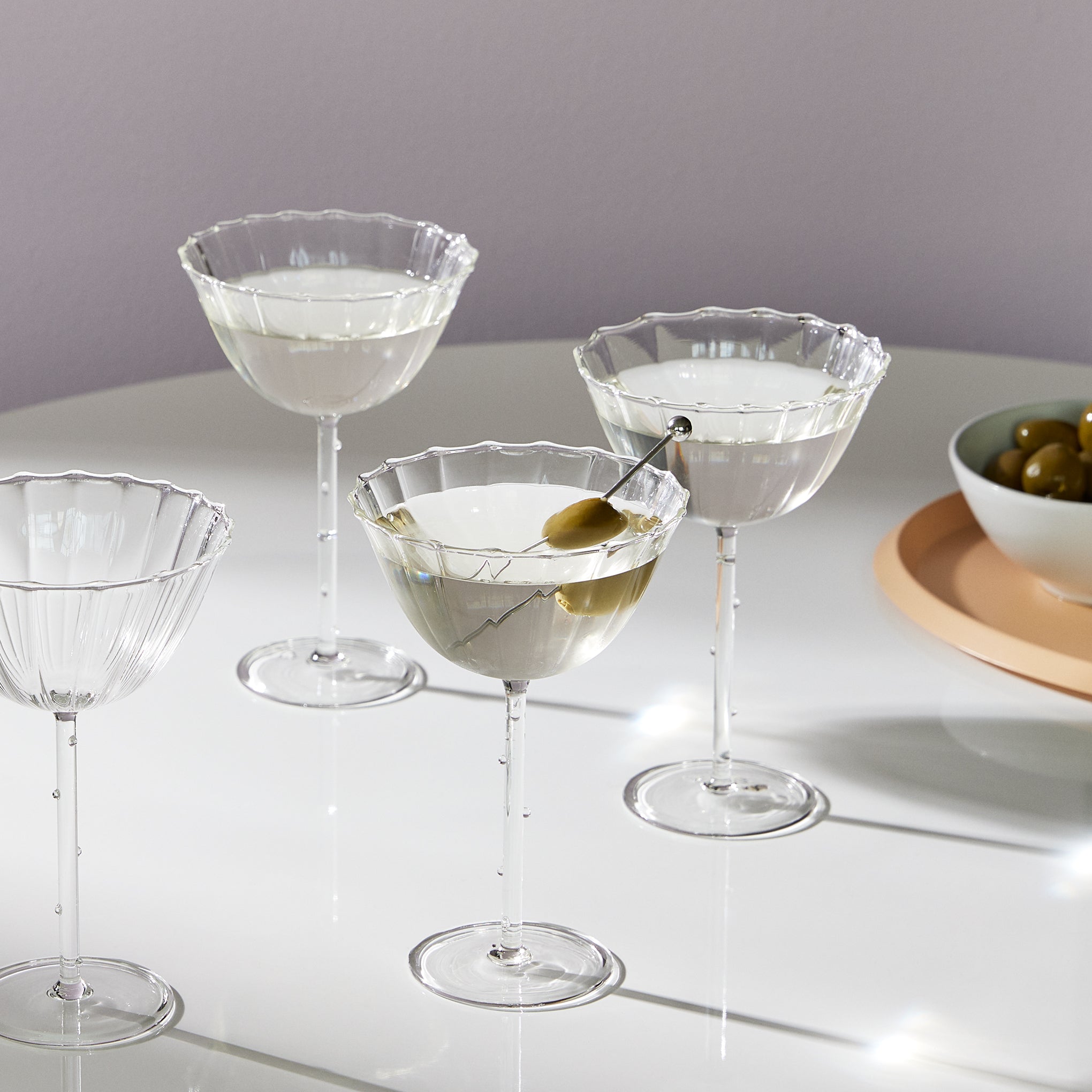 Bouquet Glass Stemware - Set of 4 - Coupe - Image 2