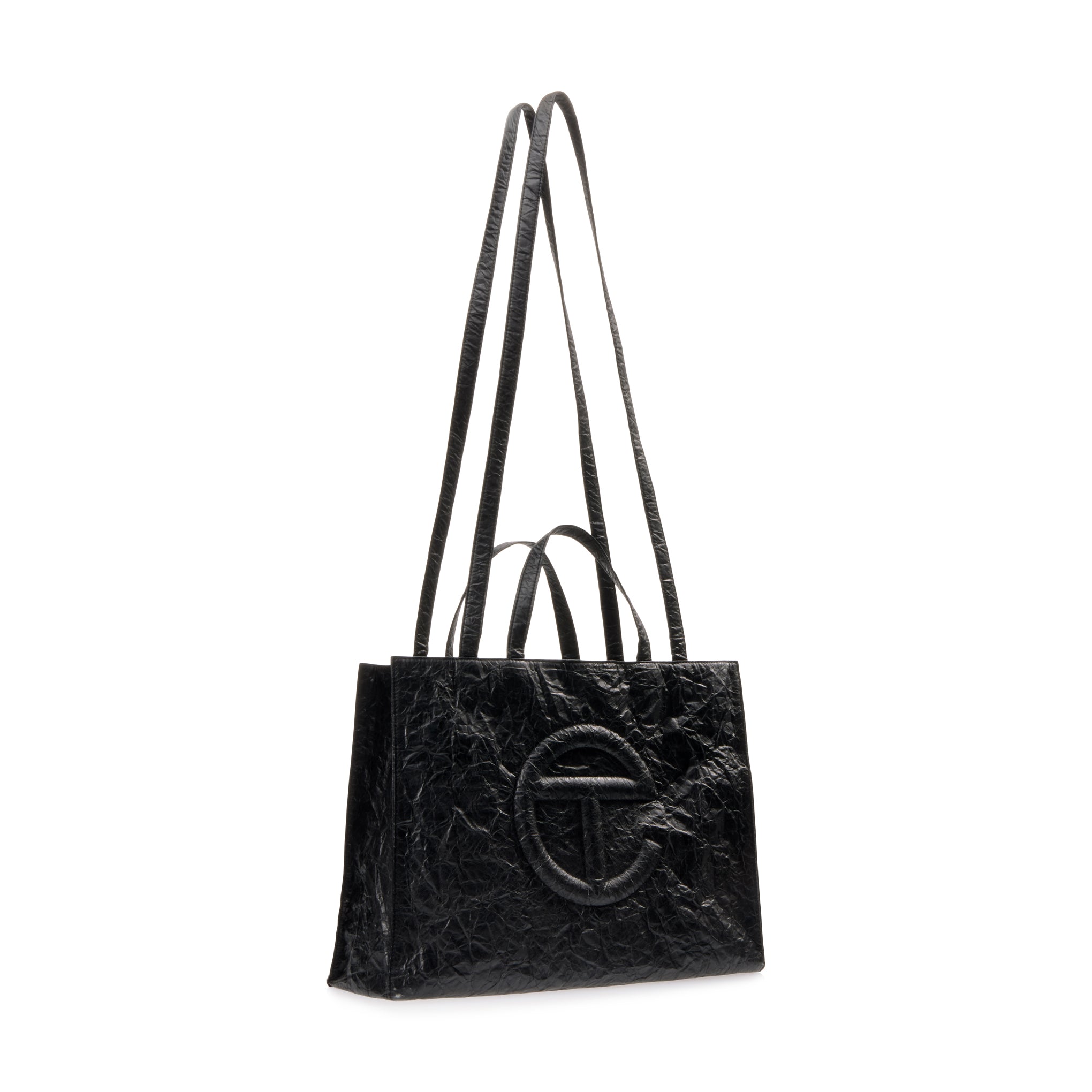 Telfar Tyvek Shopping Bag - Black - Image 9